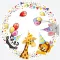 Happy Birthday Star papírtányér 8 db-os 18 cm