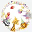 Happy Birthday Star papírtányér 8 db-os 18 cm