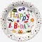 Happy Birthday Funny papírtányér 8 db-os 18 cm