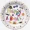 Happy Birthday Funny papírtányér 8 db-os 22,7 cm