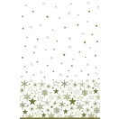 Karácsonyi Gold Stars papír asztalterítő 120x180 cm