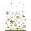Karácsonyi Gold Stars papír asztalterítő 120x180 cm