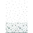 Karácsonyi Silver Stars papír asztalterítő 120x180 cm