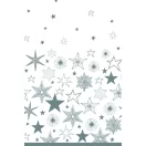 Karácsonyi Silver Stars papír asztalterítő 120x180 cm