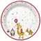 Állatos Cute Party papírtányér 8 db-os 22,7 cm