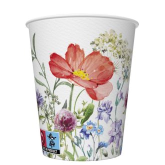 Virág Meadow in June papír pohár 8 db-os 250 ml