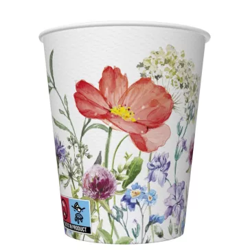 Virág Meadow in June papír pohár 8 db-os 250 ml