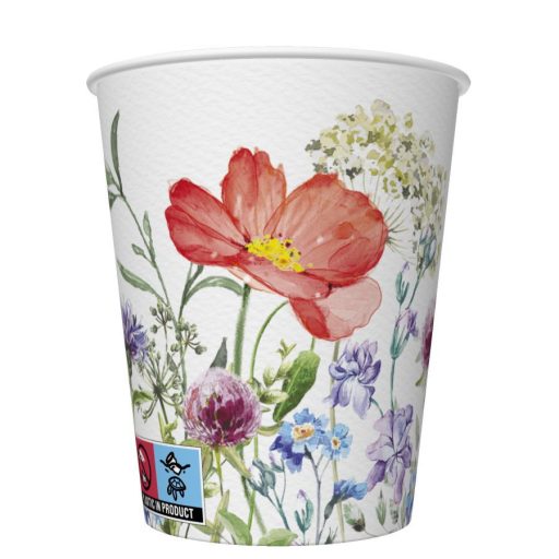 Virág Meadow in June papír pohár 8 db-os 250 ml