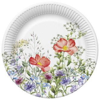 Virág Meadow in June papírtányér 8 db-os 18 cm