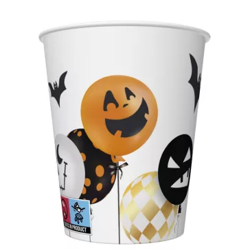 Halloween Scary Balloons papír pohár 8 db-os 250 ml