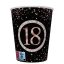 Happy Birthday 18 Rose Gold papír pohár 8 db-os 250 ml