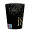 Happy Birthday 18 Golden Champagne papír pohár 8 db-os 250 ml