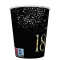 Happy Birthday 18 Golden Champagne papír pohár 8 db-os 250 ml
