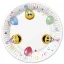 Smiley Icons&Balloons papírtányér 8 db-os 18 cm