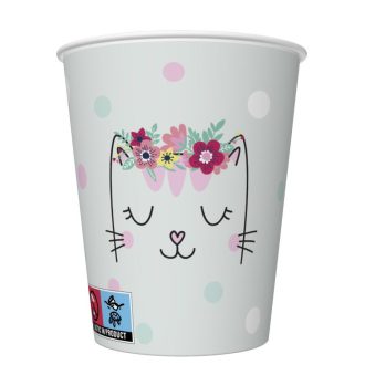 Cicás Flowers Wreath papír pohár 8 db-os 250 ml