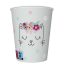 Cicás Flowers Wreath papír pohár 8 db-os 250 ml
