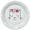 Cicás Flowers Wreath papírtányér 8 db-os 18 cm