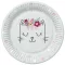Cicás Flowers Wreath papírtányér 8 db-os 22,7 cm