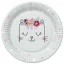 Cicás Flowers Wreath papírtányér 8 db-os 22,7 cm