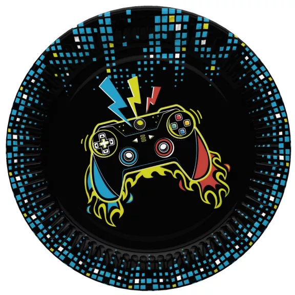 Gamer Play Pad papírtányér 8 db-os 18 cm Gamer Play Pad papírtányér 8 db-os 18 cm