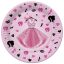 Lányos Party Dress papírtányér 8 db-os 18 cm