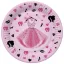 Lányos Party Dress papírtányér 8 db-os 18 cm