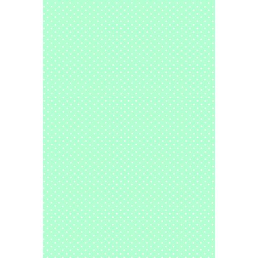 Menta zöld White Dots papír asztalterítő 120x180 cm