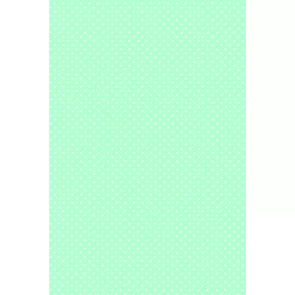 Menta zöld White Dots papír asztalterítő 120x180 cm
