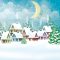 Karácsonyi Snowy Village szalvéta 20 db-os 33x33 cm