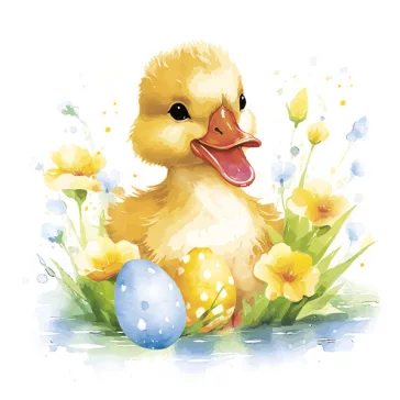 Húsvét Cute Baby Duck szalvéta 20 db-os 33x33 cm