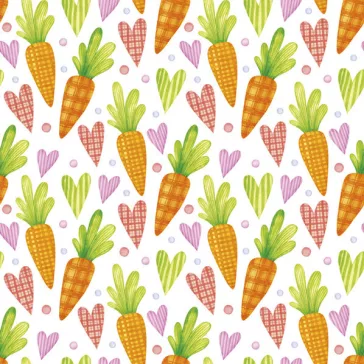 Húsvét Sweet Carrots szalvéta 20 db-os 33x33 cm