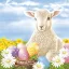 Húsvét Lamb szalvéta 20 db-os 33x33 cm