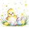 Húsvét Chick in Eggshell szalvéta 20 db-os 33x33 cm