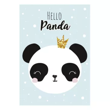Panda Crown A/4 gumis mappa