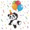 Állatos Funny Panda szalvéta 20 db-os 33x33 cm