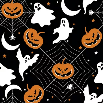 Halloween Scary Black szalvéta 20 db-os 33x33 cm