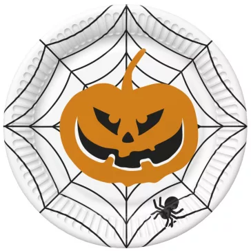 Halloween Scary papírtányér 8 db-os 18 cm