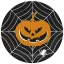 Halloween Scary Black papírtányér 8 db-os 22,7 cm