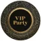 Party Gold VIP papírtányér 8 db-os 18 cm