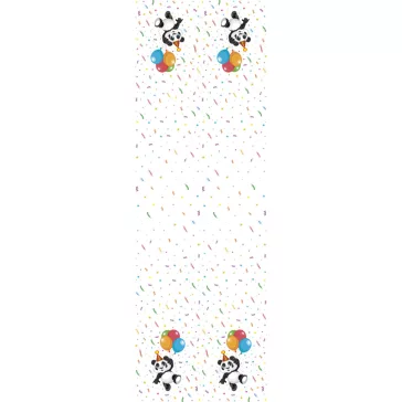 Állatos Funny Panda papír asztalterítő 120x180 cm