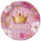 Hercegnő Crown papírtányér 8 db-os 18 cm