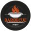 Barbecue Party papírtányér 8 db-os 18 cm