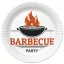 Barbecue Party papírtányér 8 db-os 22,7 cm