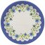 Hímzés Folk papírtányér 8 db-os 18 cm