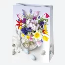 Húsvét Flowers papír ajándéktasak, ajándékzacskó 23x32x11 cm