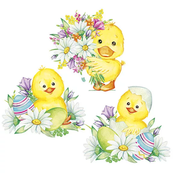 Húsvét Cute Chickens szalvéta 20 db-os 33x33 cm Húsvét Cute Chickens szalvéta 20 db-os 33x33 cm