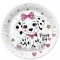 Állatos Charming Puppy papírtányér 8 db-os 18 cm