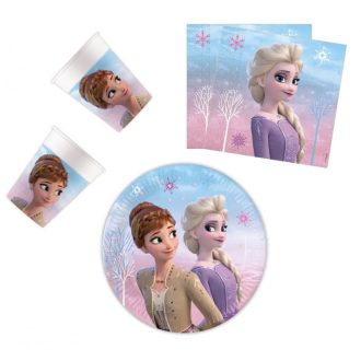   Disney Jégvarázs Wind party szett 36 db-os 20 cm-es tányérral
