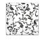 Fekete mintás Arabesque Black szalvéta 20 db-os 33x33 cm FSC