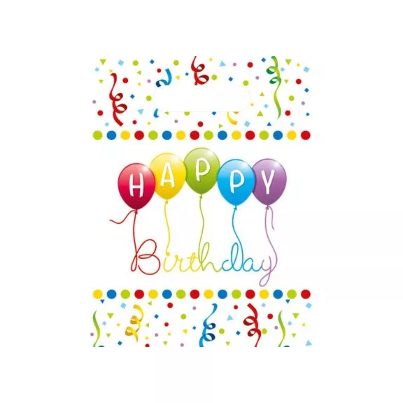 Happy Birthday Streamers ajándéktasak, ajándékzacskó 6 db-os Happy Birthday Streamers ajándéktasak, ajándékzacskó 6 db-os
